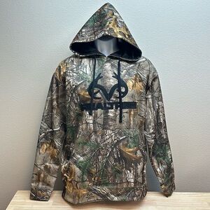 Realtree Hoodie Mens Medium Camo Buckhorn River Pullover Hunting Sweatshirt